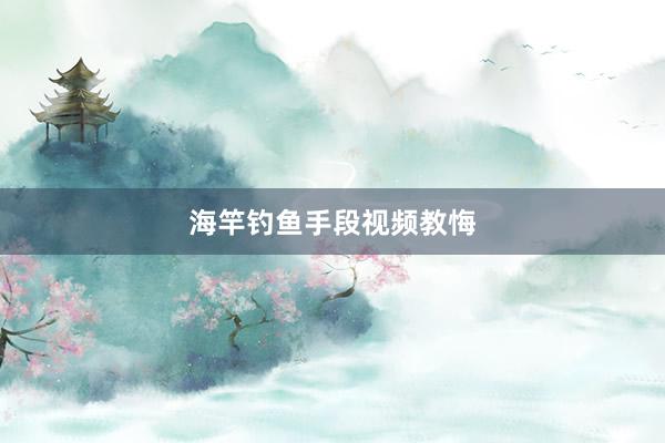 海竿钓鱼手段视频教悔